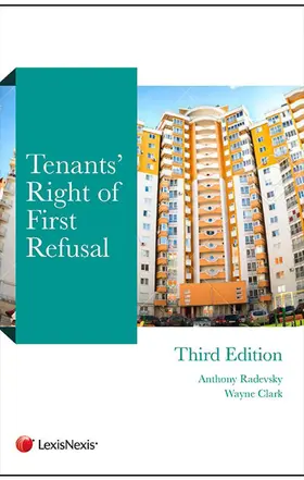 Radevsky / Clark |  Tenants' Right of First Refusal | Buch |  Sack Fachmedien