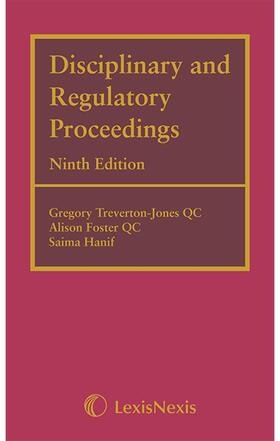 Treverton-Jones / Treverton-Jones QC / Foster | Disciplinary and Regulatory Proceedings | Buch | 978-1-78473-384-1 | sack.de