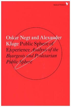 Kluge / Negt |  Public Sphere and Experience: Analysis of the Bourgeois and Proletarian Public Sphere | Buch |  Sack Fachmedien