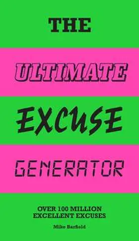Barfield | The Ultimate Excuse Generator | Buch | 978-1-78627-524-0 | www.sack.de