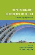 Blockmans / Russack |  Representative Democracy in the EU | eBook | Sack Fachmedien
