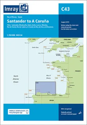  C43 Santander to A Coruña, Imray Chart | Sonstiges |  Sack Fachmedien