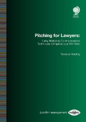 Harding |  Pitching for Lawyers | eBook | Sack Fachmedien