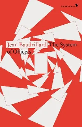 Baudrillard |  The System of Objects | eBook | Sack Fachmedien