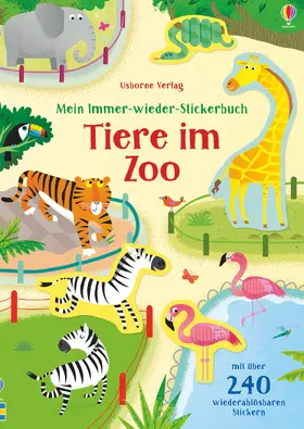 Bathie |  Mein Immer-wieder-Stickerbuch: Tiere im Zoo | Buch |  Sack Fachmedien