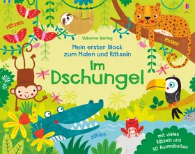 Robson |  Mein erster Block zum Malen und Rätseln: Im Dschungel | Buch |  Sack Fachmedien