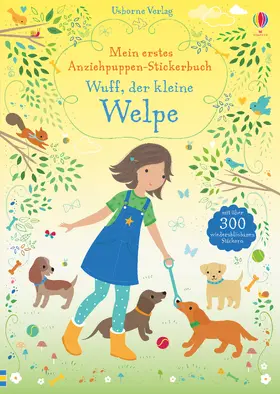 Watt |  Mein erstes Anziehpuppen-Stickerbuch: Wuff, der kleine Welpe | Buch |  Sack Fachmedien