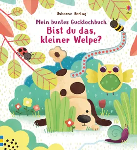Taplin |  Mein buntes Gucklochbuch: Bist du das, kleiner Welpe? | Buch |  Sack Fachmedien
