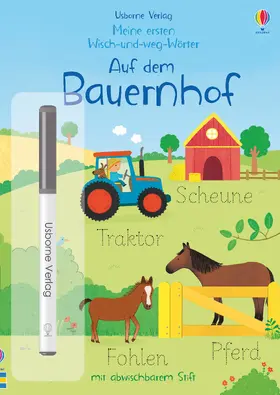 Brooks |  Meine ersten Wisch-und-weg-Wörter: Auf dem Bauernhof | Buch |  Sack Fachmedien
