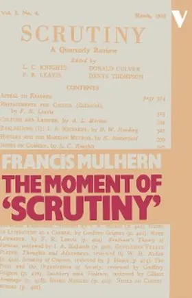 Mulhern |  The Moment of "Scrutiny" | eBook | Sack Fachmedien
