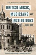 Lynan / Rushton |  British Music, Musicians and Institutions, c. 1630-1800 | eBook | Sack Fachmedien