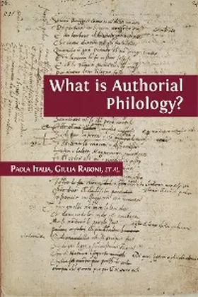 Italia / Verhulst / Raboni |  What is Authorial Philology? | eBook | Sack Fachmedien