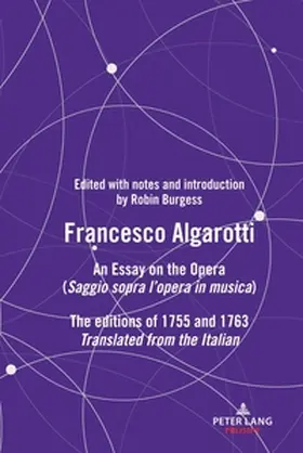 Burgess / Algarotti |  FRANCESCO ALGAROTTI | Buch |  Sack Fachmedien