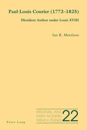 Morrison |  Paul-Louis Courier (1772-1825) | Buch |  Sack Fachmedien