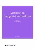 Klip |  Materials on European Criminal Law | Buch |  Sack Fachmedien