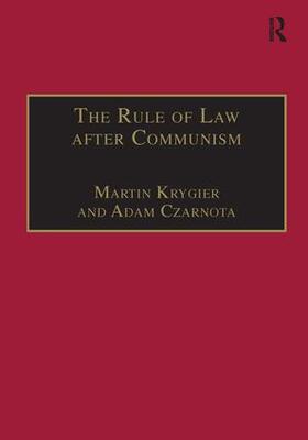 Krygier / Czarnota |  The Rule of Law after Communism | Buch |  Sack Fachmedien