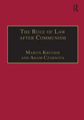 Krygier / Czarnota |  The Rule of Law after Communism | Buch |  Sack Fachmedien