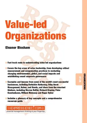 Bloxham |  Value-Led Organizations | Buch |  Sack Fachmedien