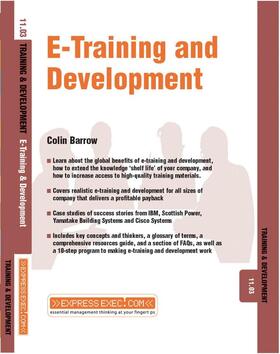 Barrow |  E-Training and Development | Buch |  Sack Fachmedien