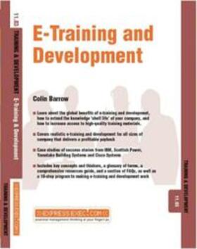 Barrow | E-Training and Development | E-Book | sack.de