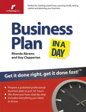 Abrams |  Business Plan In A Day | Buch |  Sack Fachmedien