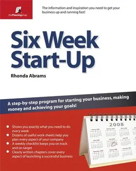 Abrams |  Six Week Start¿Up | Buch |  Sack Fachmedien