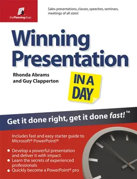Abrams / Clapperton | Winning Presentation in a Day | Buch | 978-1-84112-806-1 | www.sack.de