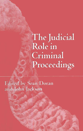 Doran / Jackson | Judicial Role in Criminal Proceedings | Buch | 978-1-84113-045-3 | sack.de