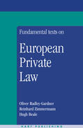 Radley-Gardner / Zimmermann / Beale |  Fundamental Texts on European Private Law | Buch |  Sack Fachmedien