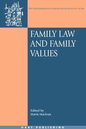 Maclean |  Family Law and Family Values | Buch |  Sack Fachmedien