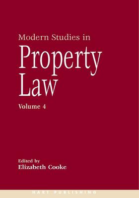 Cooke |  Modern Studies in Property Law - Volume 4 | Buch |  Sack Fachmedien