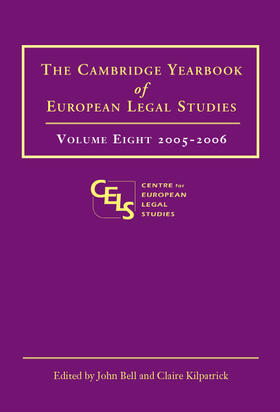 Kilpatrick / Bell | Cambridge Yearbook of European Legal Studies | Buch | 978-1-84113-662-2 | sack.de