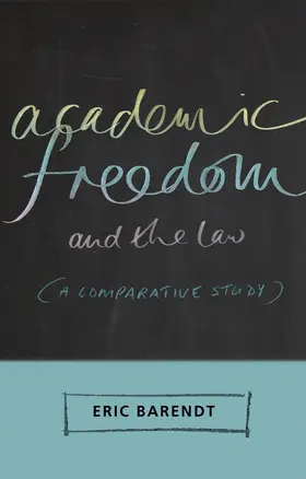 Barendt | Academic Freedom and the Law | Buch | 978-1-84113-694-3 | www.sack.de