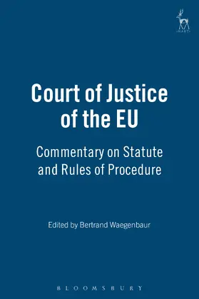 Waegenbaur |  Court of Justice of the EU | Buch |  Sack Fachmedien