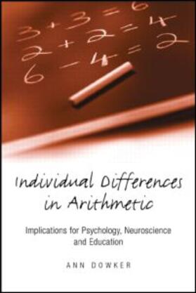 Dowker | Individual Differences in Arithmetic | Buch | 978-1-84169-235-7 | sack.de
