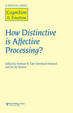 Eder / Hommel / Houwer |  How Distinctive is Affective Processing? | Buch |  Sack Fachmedien
