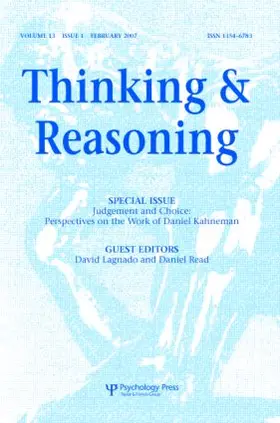 Kahneman |  Judgement and Choice: Perspectives on the Work of Daniel Kahneman | Buch |  Sack Fachmedien