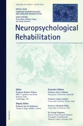 Basso / Cappa / Gainotti |  Cognitive Neuropsychology and Language Rehabilitation | Buch |  Sack Fachmedien