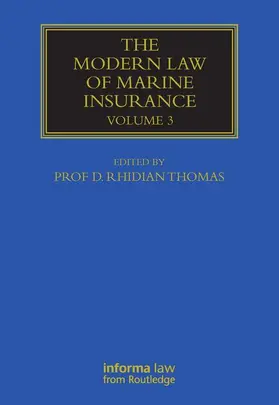 Thomas |  The Modern Law of Marine Insurance | Buch |  Sack Fachmedien