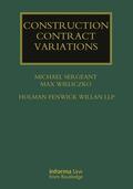 Sergeant / Wieliczko |  Construction Contract Variations | Buch |  Sack Fachmedien