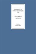 Bray |  Records of Convocation VIII: Canterbury, 1603-1700 | Buch |  Sack Fachmedien