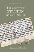 Dymond |  The Charters of Stanton, Suffolk, C.1215-1678 | Buch |  Sack Fachmedien