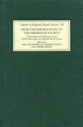 Barber / Taylor |  From the Reformation to the Permissive Society | Buch |  Sack Fachmedien