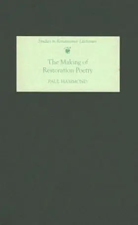 Hammond |  Making of Restoration Poetry | Buch |  Sack Fachmedien