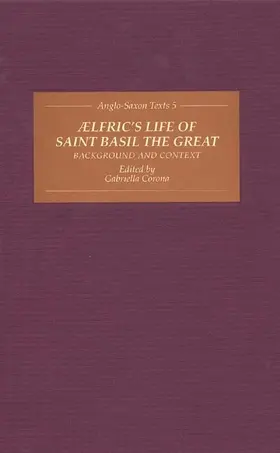 Corona |  Aelfric's Life of Saint Basil the Great: Background and Context | Buch |  Sack Fachmedien
