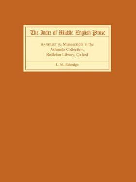 Eldredge | The Index of Middle English Prose, Handlist IX | Buch | 978-1-84384-143-2 | sack.de
