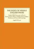 Lucas |  The Index of Middle English Prose | Buch |  Sack Fachmedien