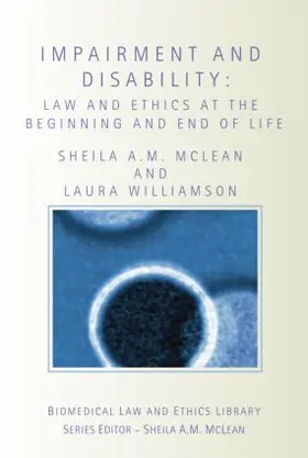 McLean / Williamson | Impairment and Disability | Buch | 978-1-84472-040-8 | sack.de