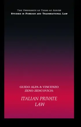 Alpa / Zeno-Zencovich |  Italian Private Law | Buch |  Sack Fachmedien