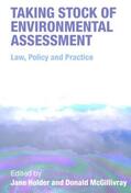 Holder / McGillivray |  Taking Stock of Environmental Assessment | Buch |  Sack Fachmedien